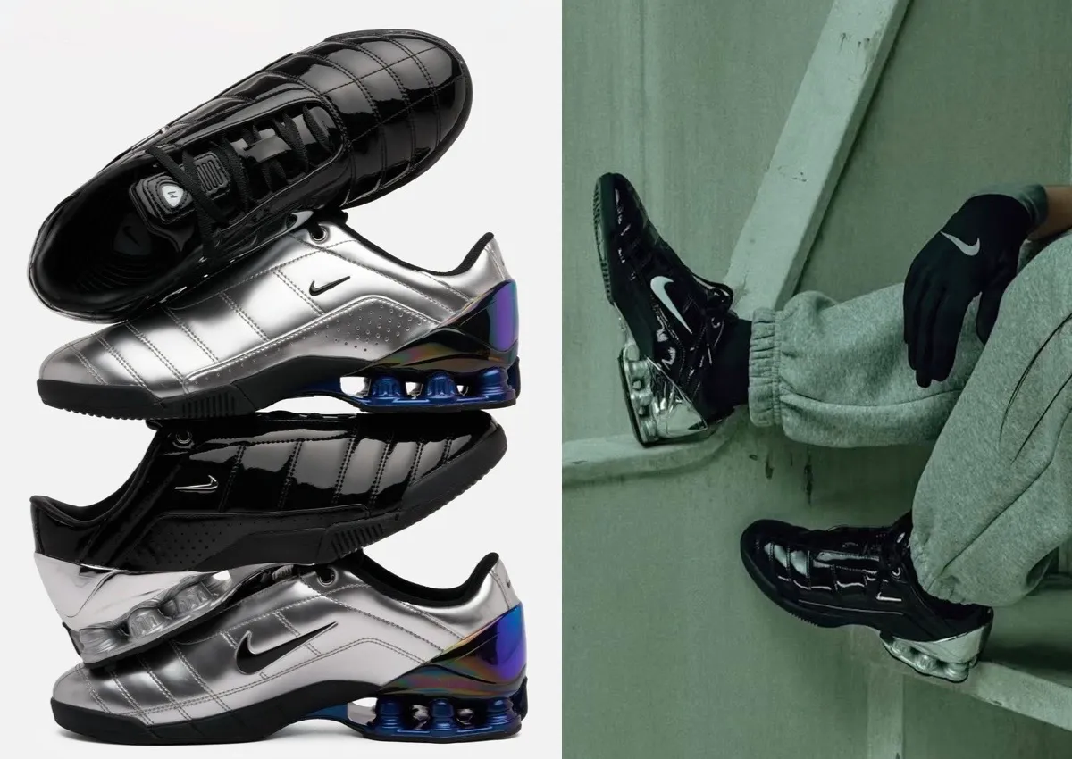★NIKE x Maha Amsterdam★WMNS T90 SHOX MAGIA SP★シルバー★ Nike x Maha Amsterdam T90 Shox Magia SP Metallic Silver/Black