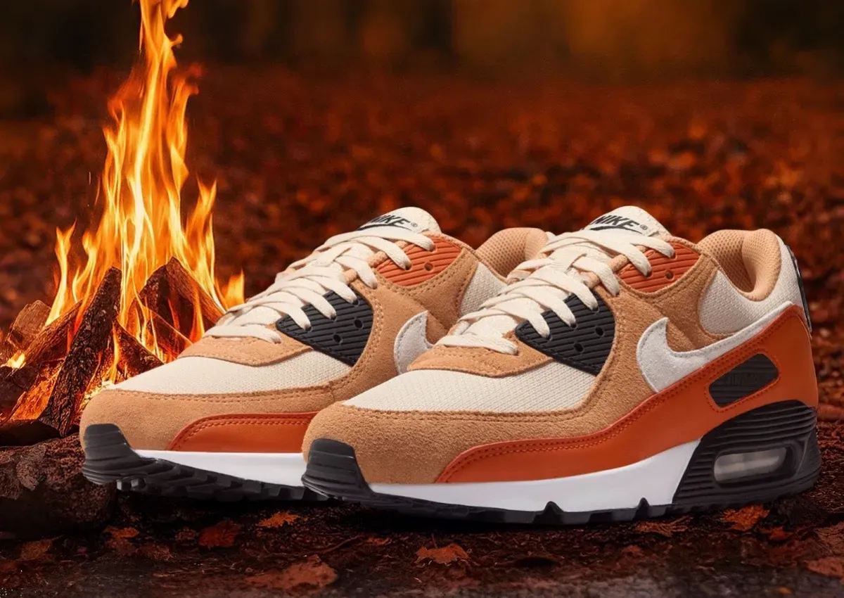 Nike Air Max 90 “Campfire Orange” Gets Cozy For Fall 2025