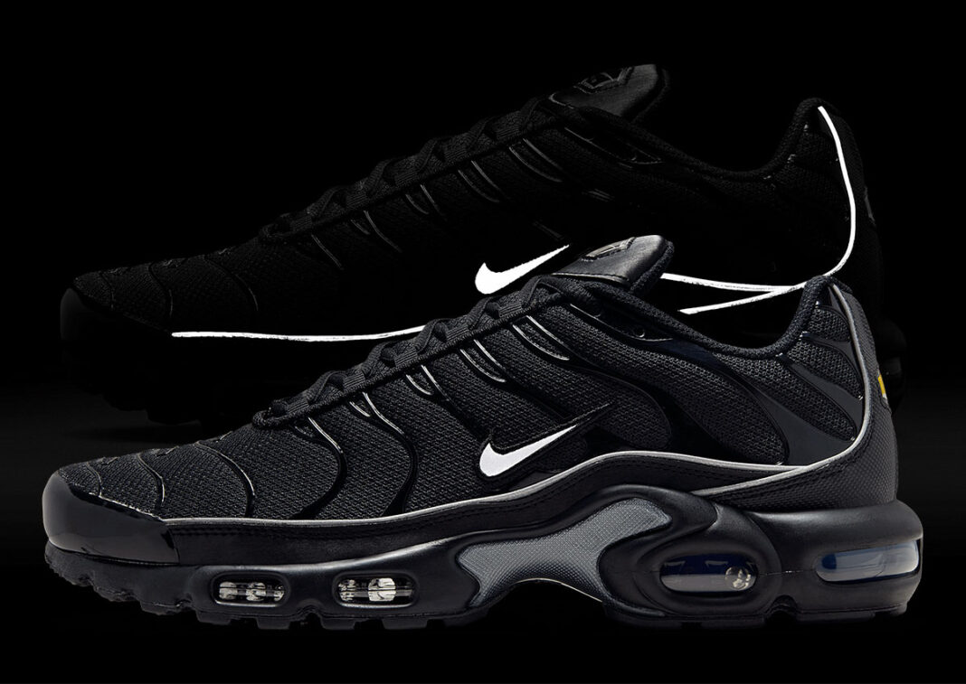 Nike Air Max Plus TN ブラック Nike Air Max Plus TN 3 Leather Black Men's UK 9.5 EUR 44.5