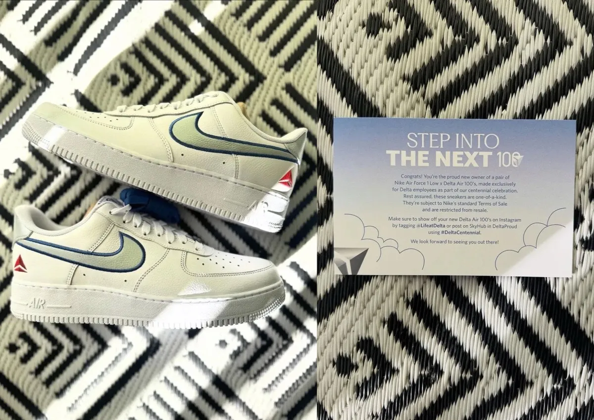 Delta x Nike Air Force 1 Employee Pair Starts Arriving