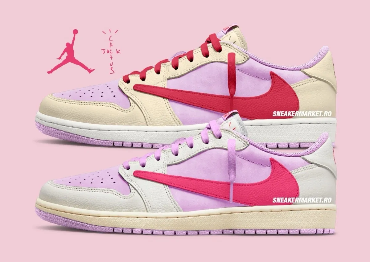 Travis Scott x Air Jordan 1 Low OG “Shy Pink” Pack Releases Summer 2026