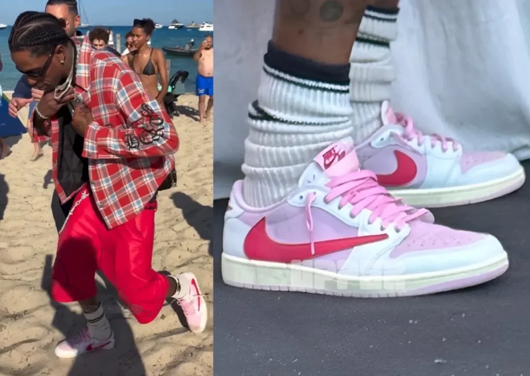 スニーカー Travis Scott Nike TD Air Jordan 1 Low OG Travis Scott × Nike Air Jordan 1 Low OG SP DM7866-162 Men's