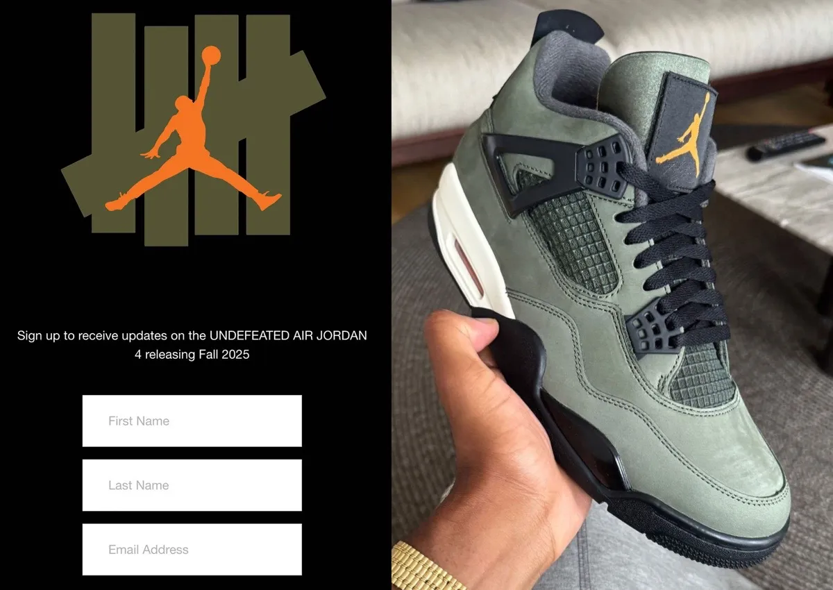 Undefeated Launches Microsite For Upcoming Air Jordan 4 Release