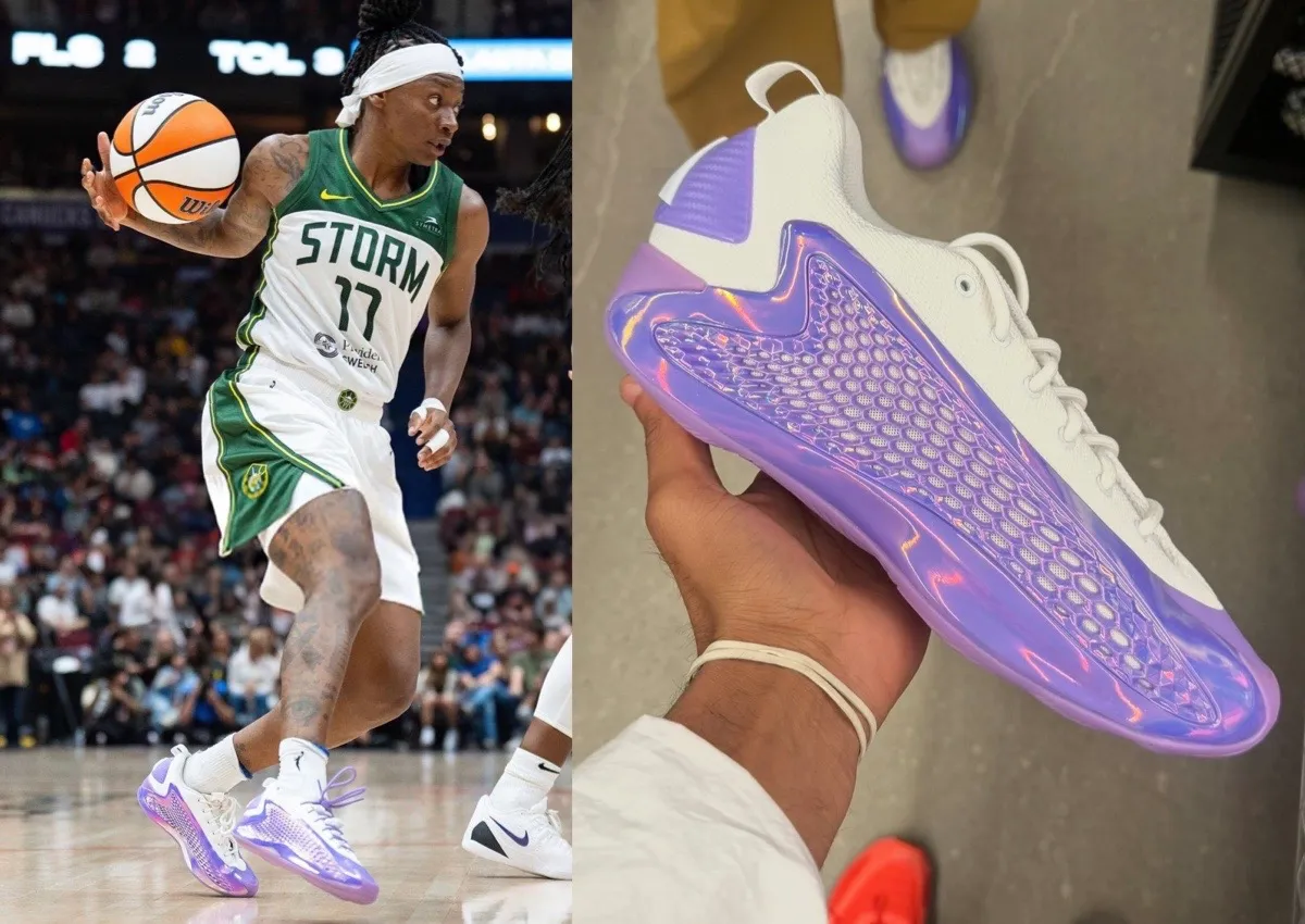 Erica Wheeler Debuts adidas Anthony Edwards 1 Purple PE