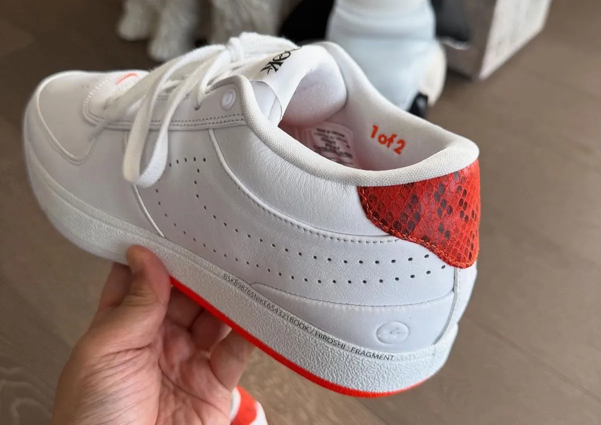 Fragment Design x Nike Book 1 “Red Snakeskin” PE Limited To 2 Pairs