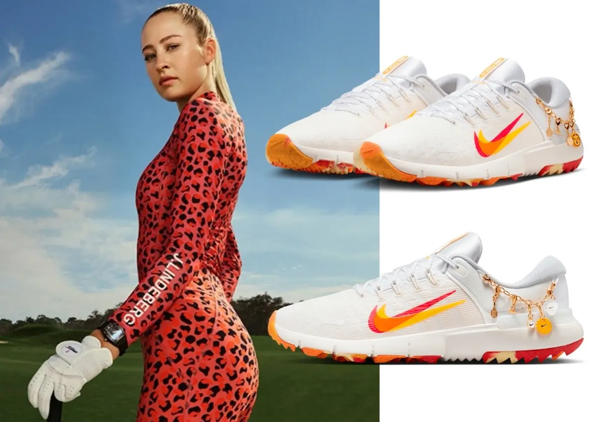 Nelly Korda x Nike Free Golf Comes With Gold Charms
