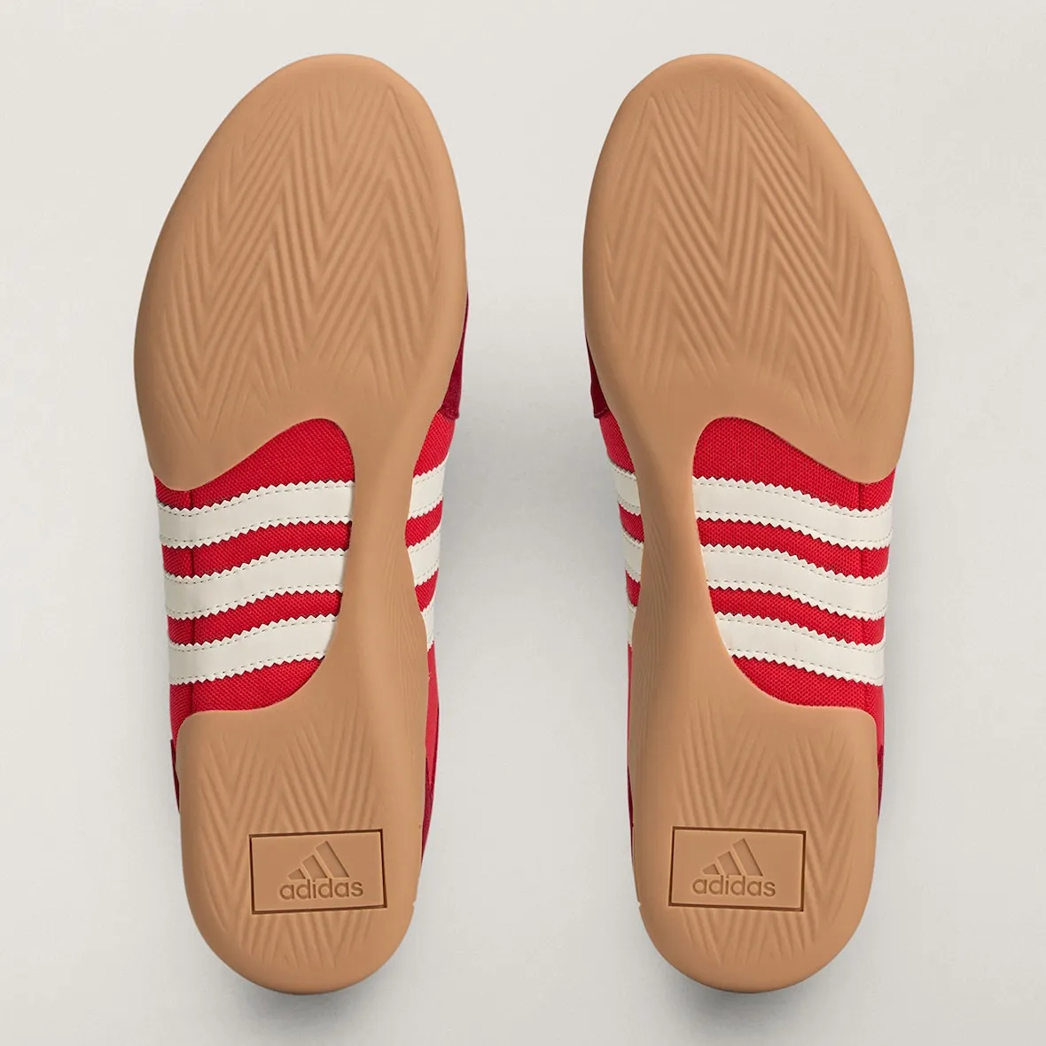 Bad Bunny adidas Ballerina Flamboyan red colorway gum rubber outsole