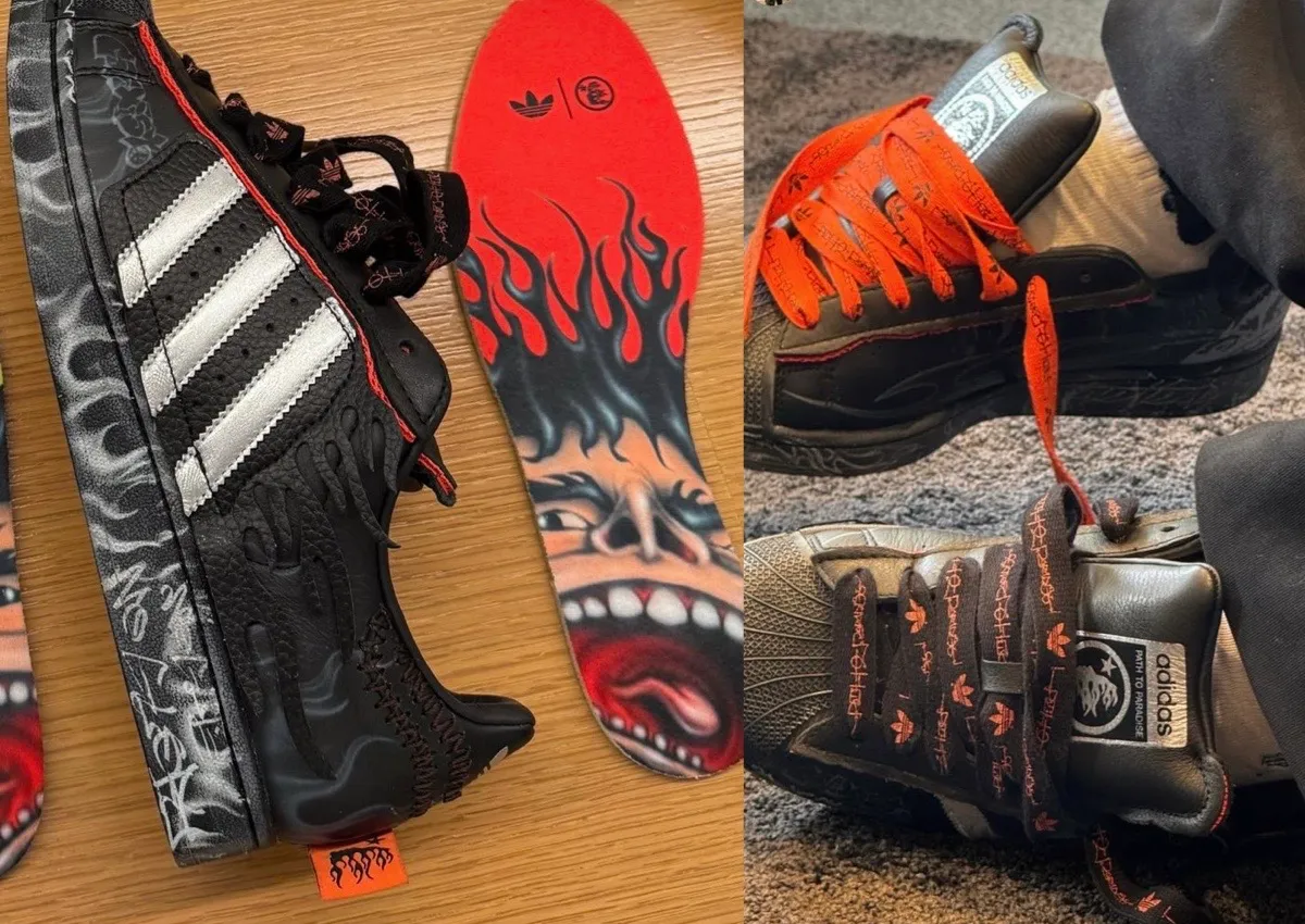 Hellstar x adidas Superstar Brings Flames To 2025 Release