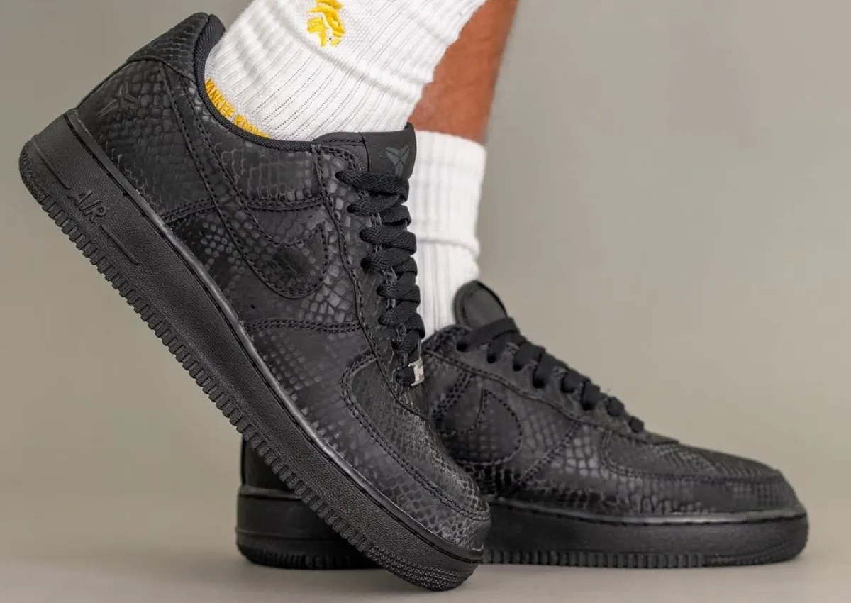 Kobe Bryant x Nike Air Force 1 Low Revealed in “Triple Black”