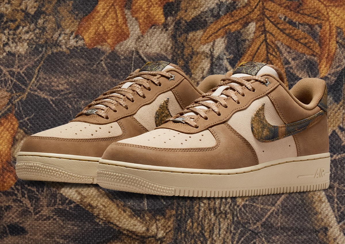 Nike Air Force 1 Low Comes With A “Realtree Rattan” Swoosh