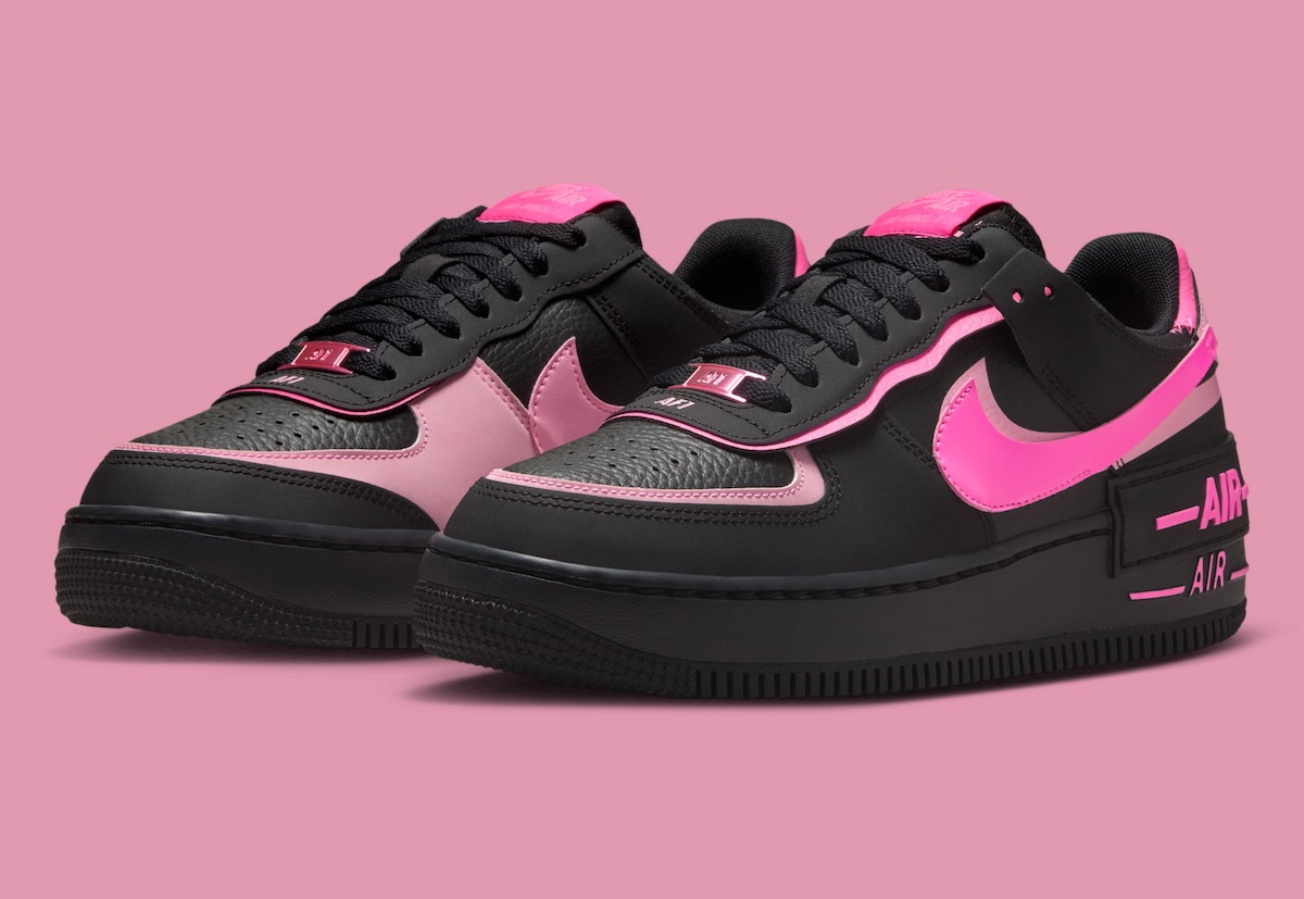 Nike Air Force 1 Shadow Goes For Black And Pink Contrast