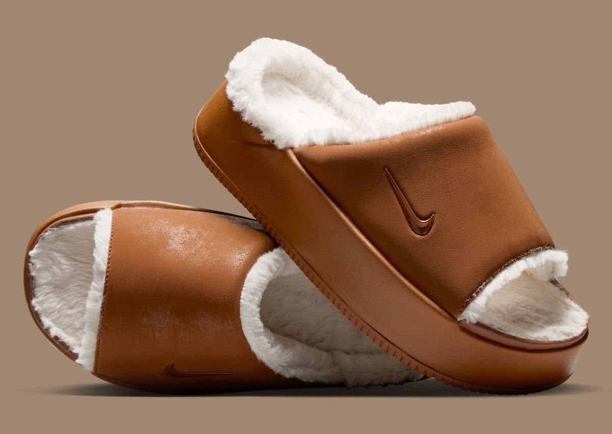 fluffy nike sandals