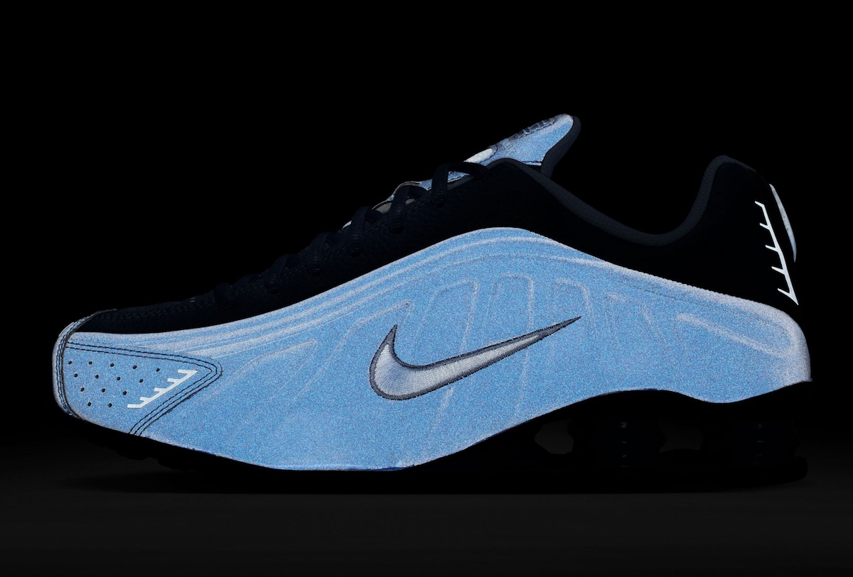 Nike Shox R4 “Obsidian/Diffused Blue” Comes With Striking Reflective Details