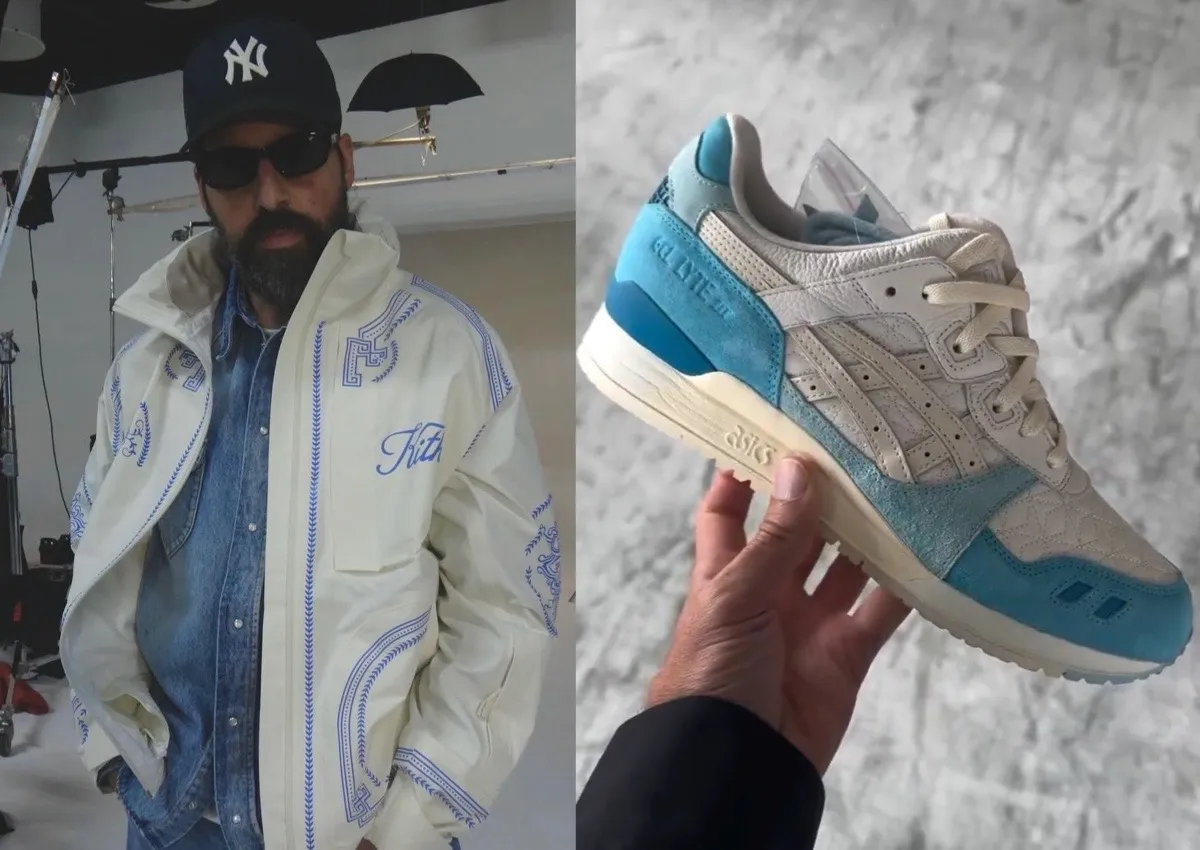 Ronnie Fieg Previews Kith x ASICS Gel-Lyte III “Blue/White” 2025 Collab