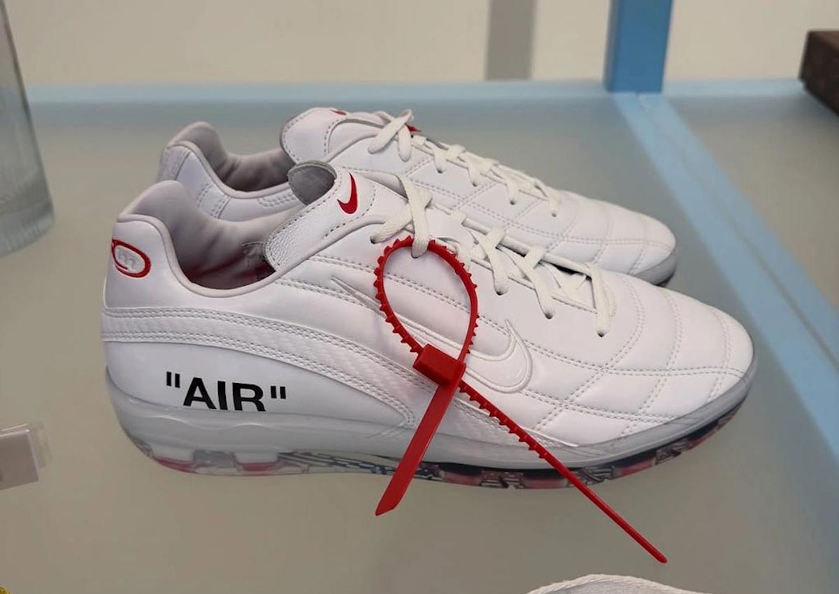 Virgil Abloh’s Off-White Nike Football Boots Spotlighted in Paris