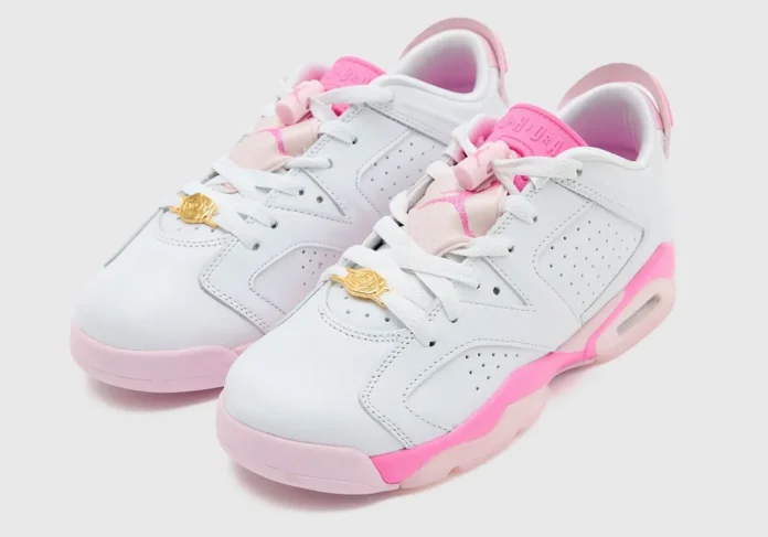 Air Jordan 6 Low GSの最初のルックアット「China Rose