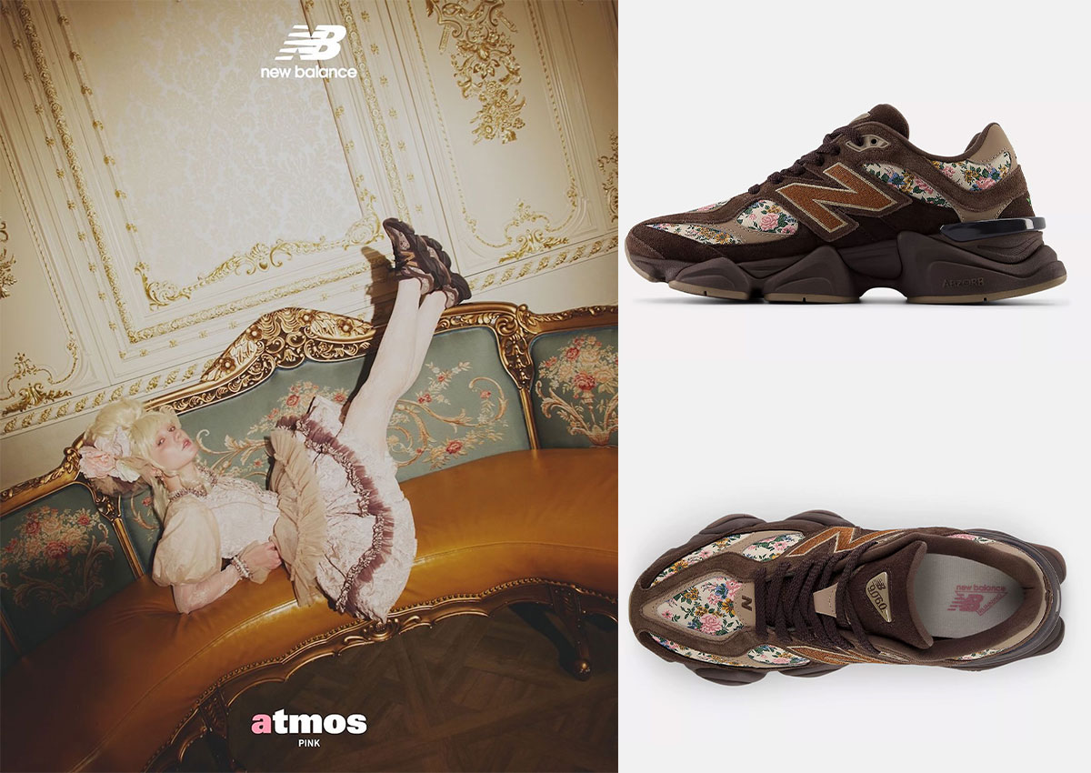 atmos Pink x New Balance 9060 “Timeless Beauty” Adds Floral Detailing