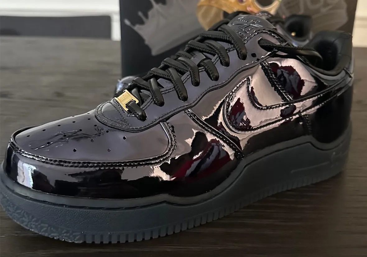 FIRST LOOK: LeBron James x Nike Air Force 1 “Black Patent”