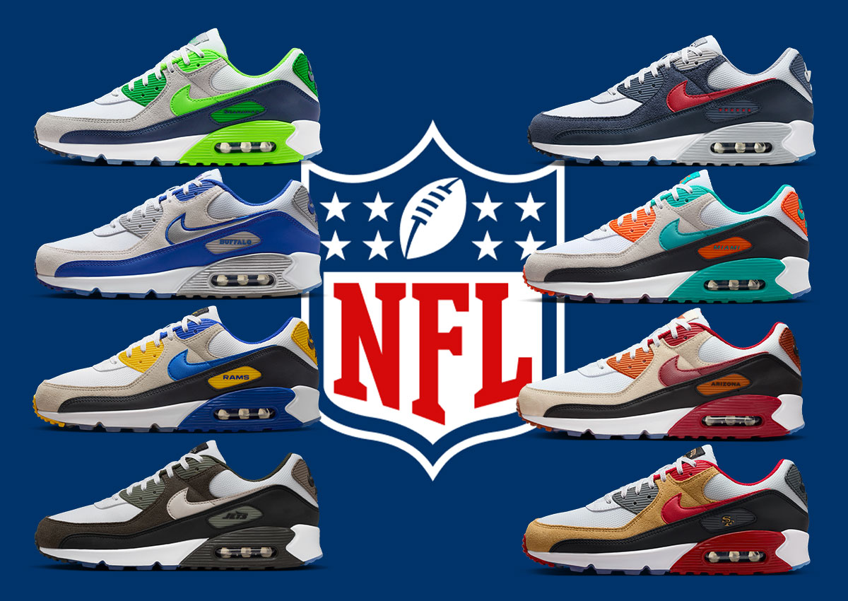The NFL x Nike Air Max 90 “Rivals Pack” Brings Game Day Energy