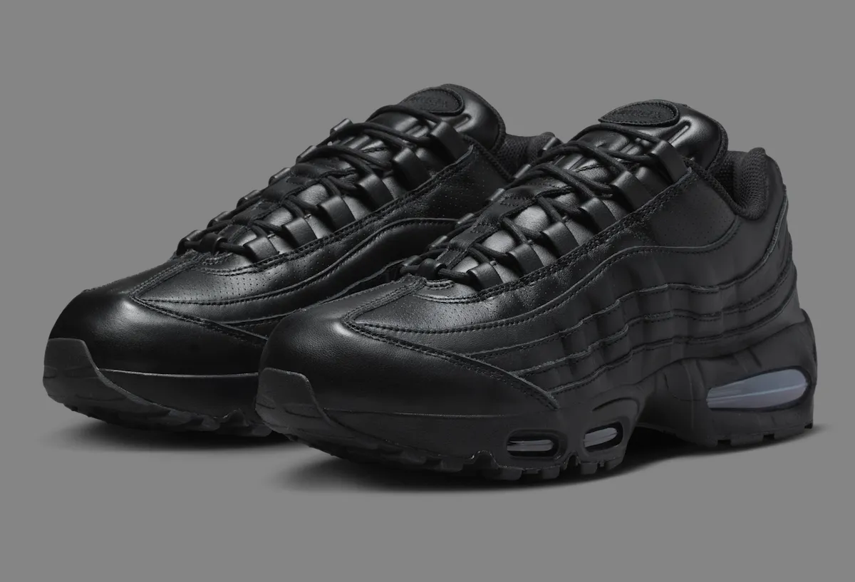 Nike Air Max 95 Big Bubble Receives “Triple Black Leather” Makeover