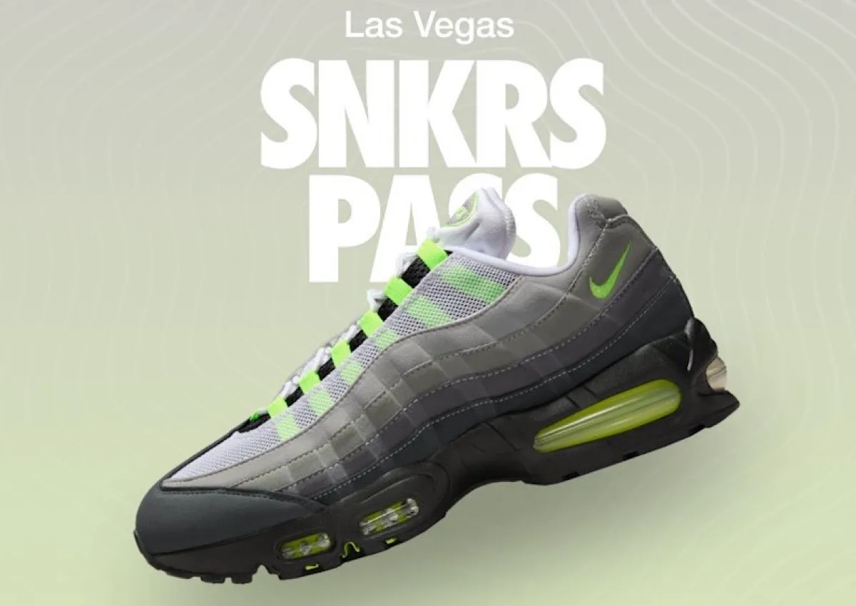 Nike Air Max 95 “Neon” SNKRS Pass Goes Live in Las Vegas