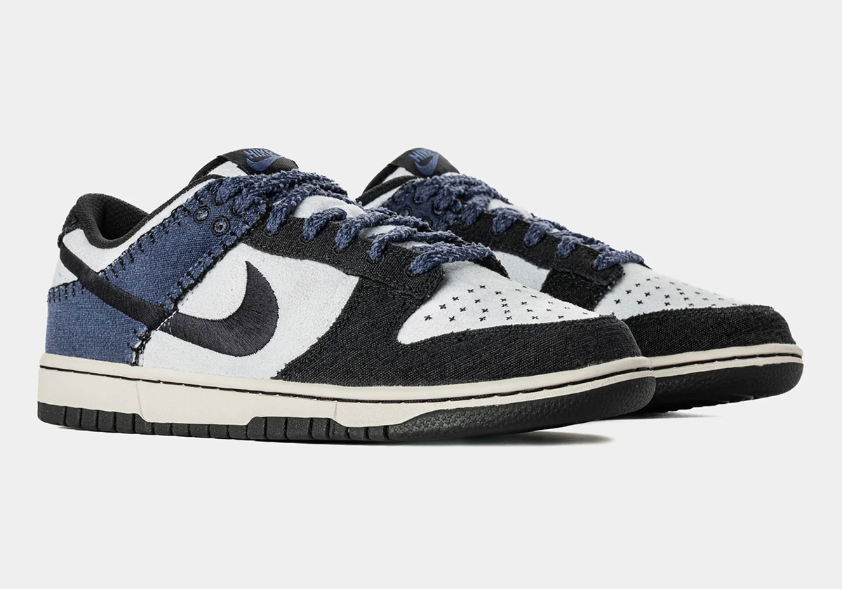 Nike Dunk Low Stitched Together In “Sanded Purple” and “Off Noir”