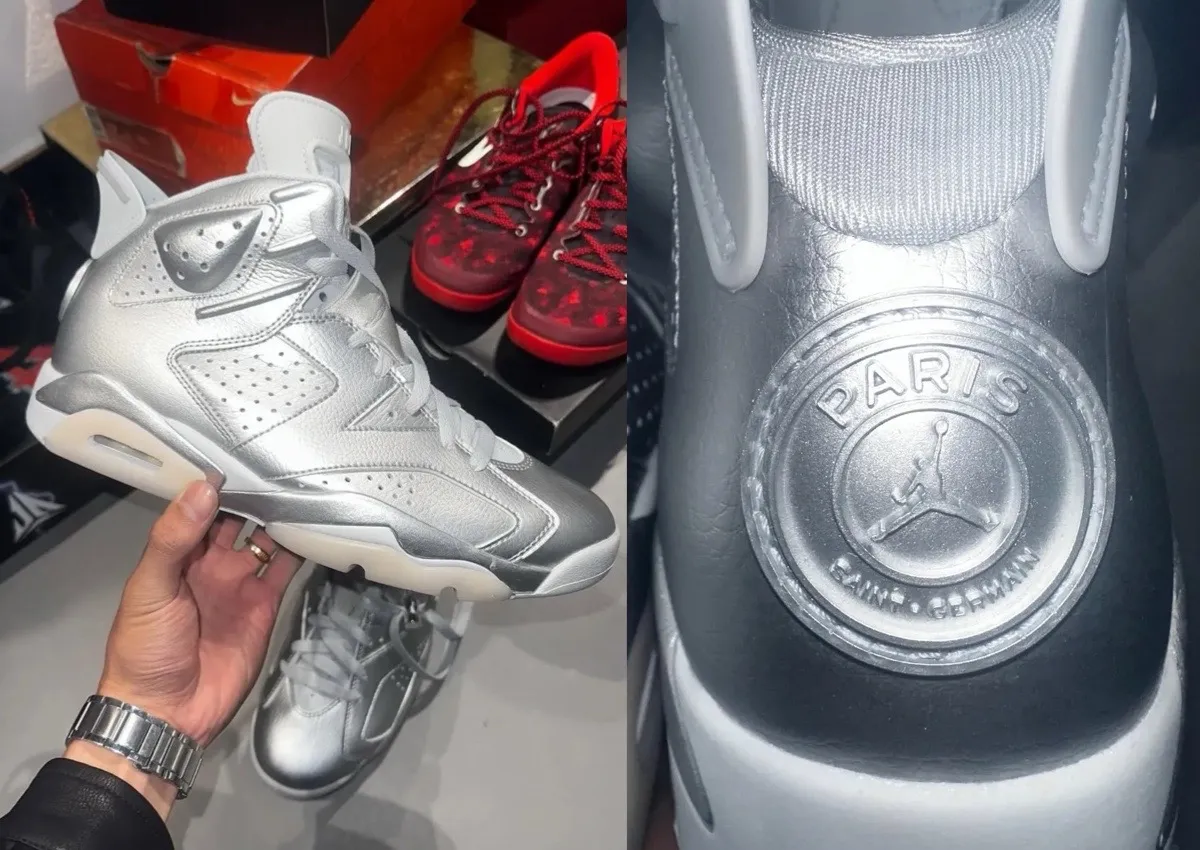 PSG Air Jordan 6 Metallic Silver 2026 Release Info