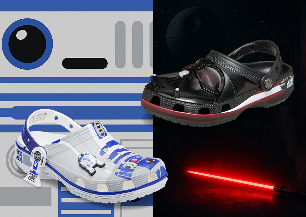 Star Wars x Crocs Classic Clogs “Darth Vader” and “R2-D2” Releases October 29th