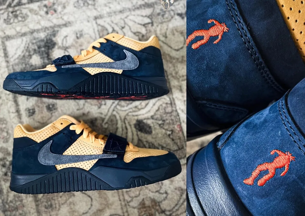 Travis Scott Jordan Jumpman Jack “Navy/Yellow” Sample Surfaces