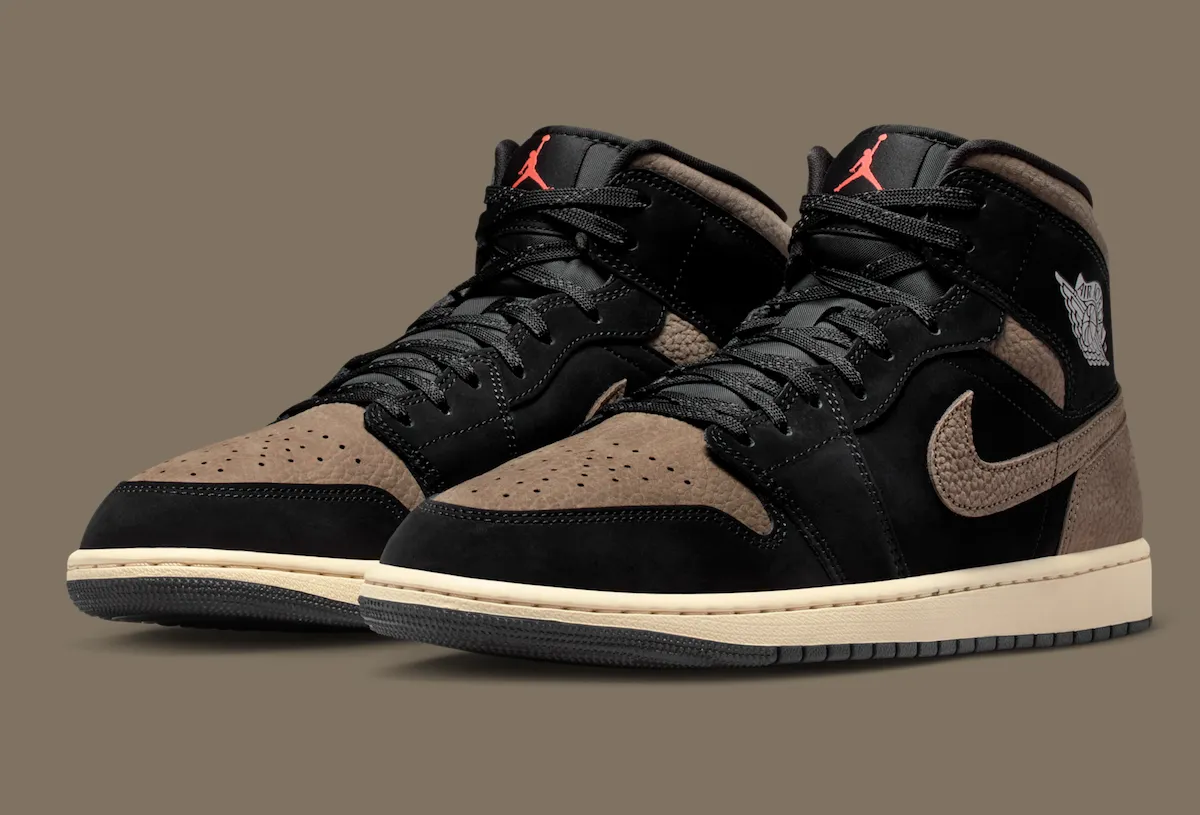 Air Jordan 1 Mid “Black/Olive Grey” Continues The Neutral Trend
