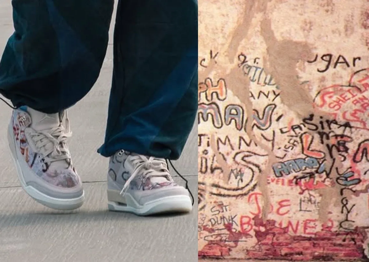 Trae Young Wears Unreleased Graffiti Air Jordan 3 Resembling 1989 “Playground” Poster