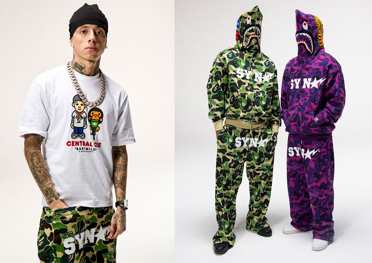 Central Cee Reimagines BAPE Classics in New Spotify x SYNA Capsule
