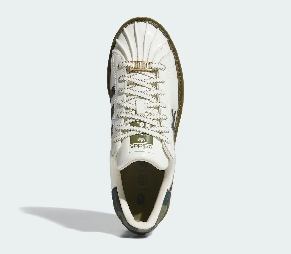 CLOT BAPE adidas Superstar Green Camo Release Date