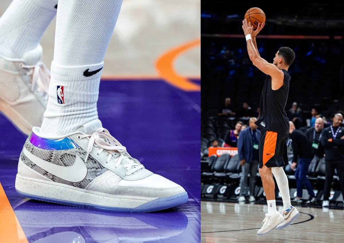 Devin Booker Debuts Nike Book 1 “What The” White PE