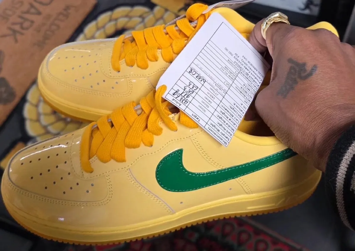 Nike Air Force 1 Low Patent “Topaz Gold/Pine Green” Releases Summer 2026