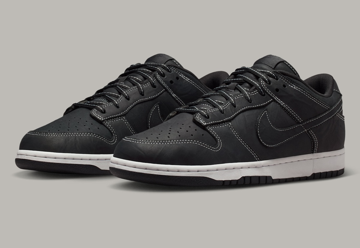 Nike Dunk Low Stitched in “Off-Noir/Summit White”