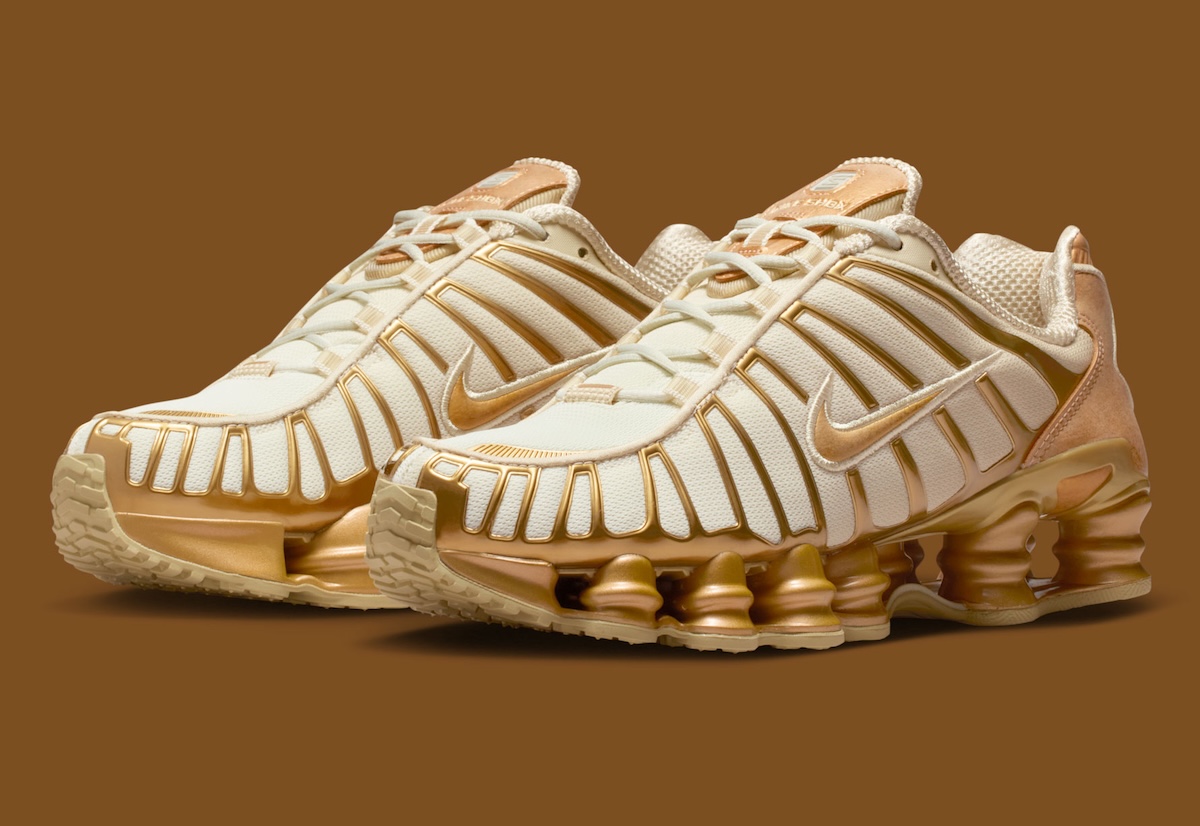 NIke Shox TL Blends “Coconut Milk” and “Metallic Gold”