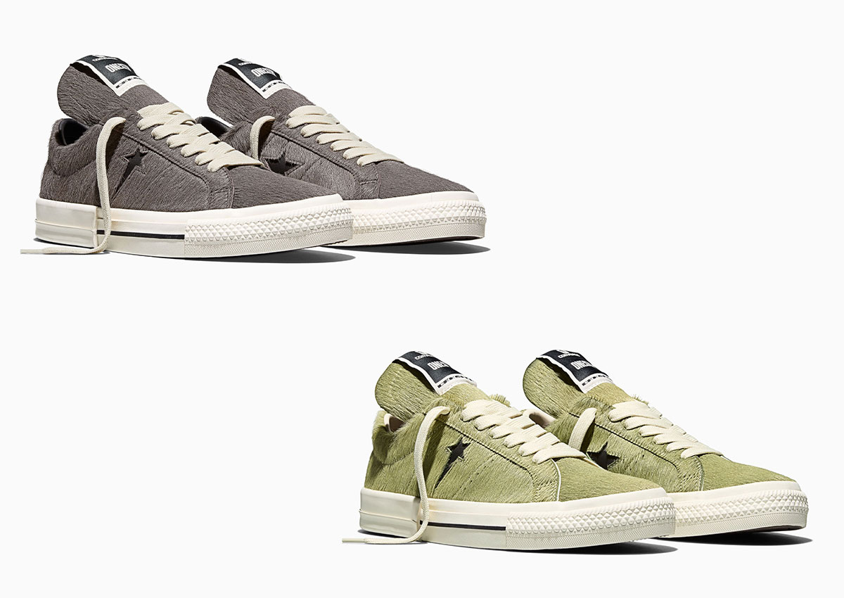 Rick Owens x Converse DRKSHDW One Star Pro Gets A Wild Pony-Hair Makeover
