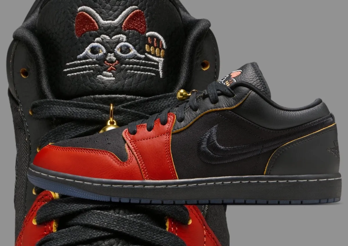 Air Jordan 1 Low “Lucky Cat” Channels Fortune Through Detail