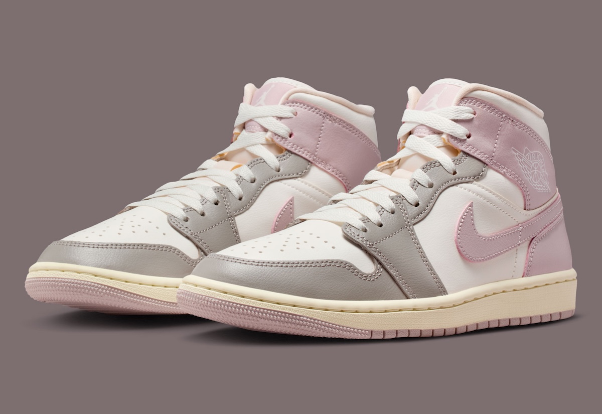 Air Jordan 1 Mid “Enigma Stone/Particle Rose” Releases Spring 2026