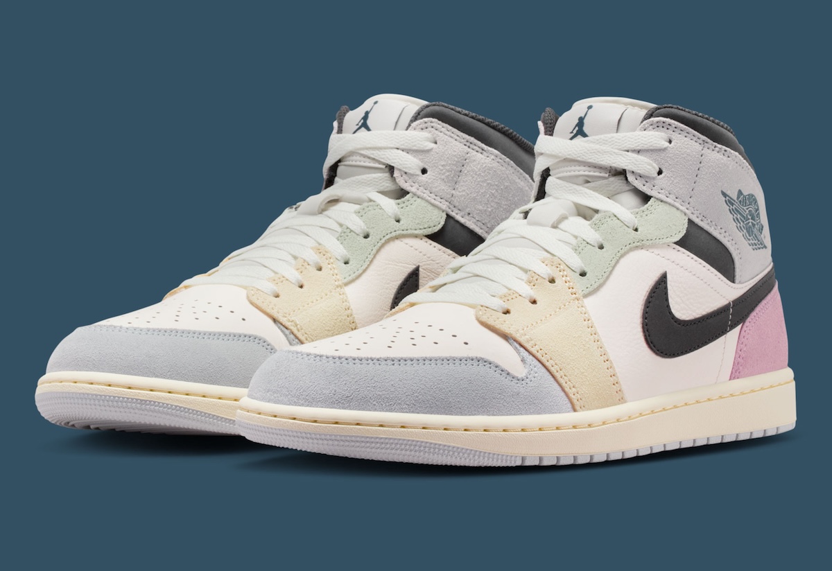 Air Jordan 1 Mid Appears in Soft Pastels For Spring 2026