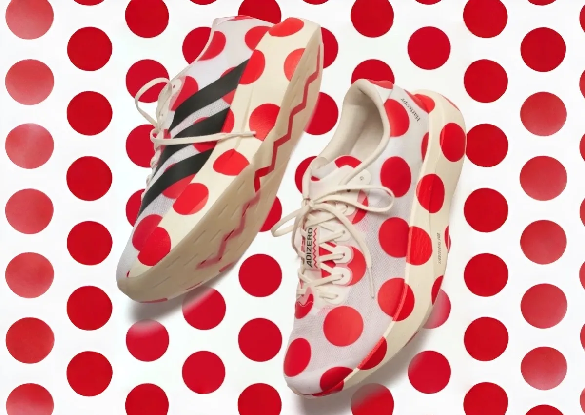 Hartcopy Covers The adidas Adizero Evo SL With Bold Red Polka Dots
