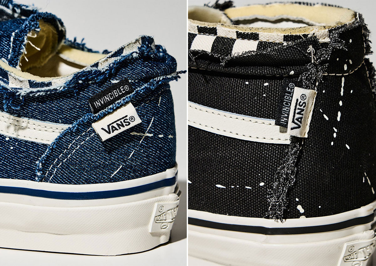 INVINCIBLE x Vans “Off The Rhyme” Collection Brings Distressed Detailing To The Old Skool and Sk8 Mid