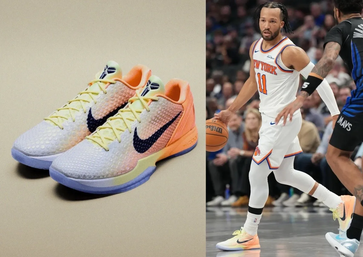 Jalen Brunson Shares The Nike Kobe 6 Protro “Sunrise” PE