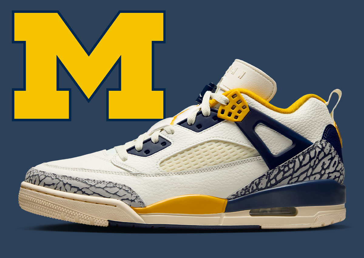 Michigan Colors Take Over The Jordan Spizike Low