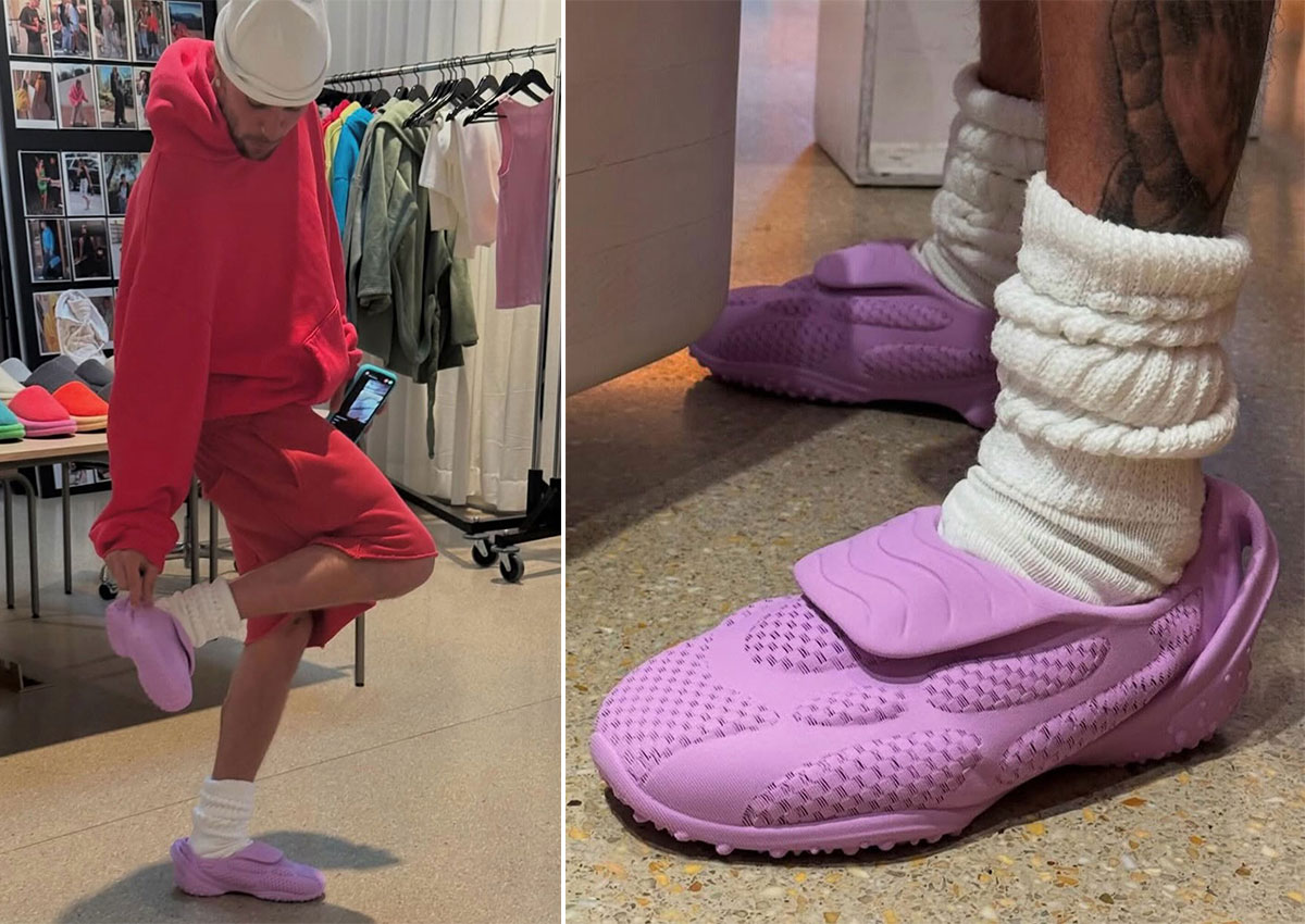 Justin Bieber Debuts His SKYLRK x Zellerfeld Earth Bender Shoe