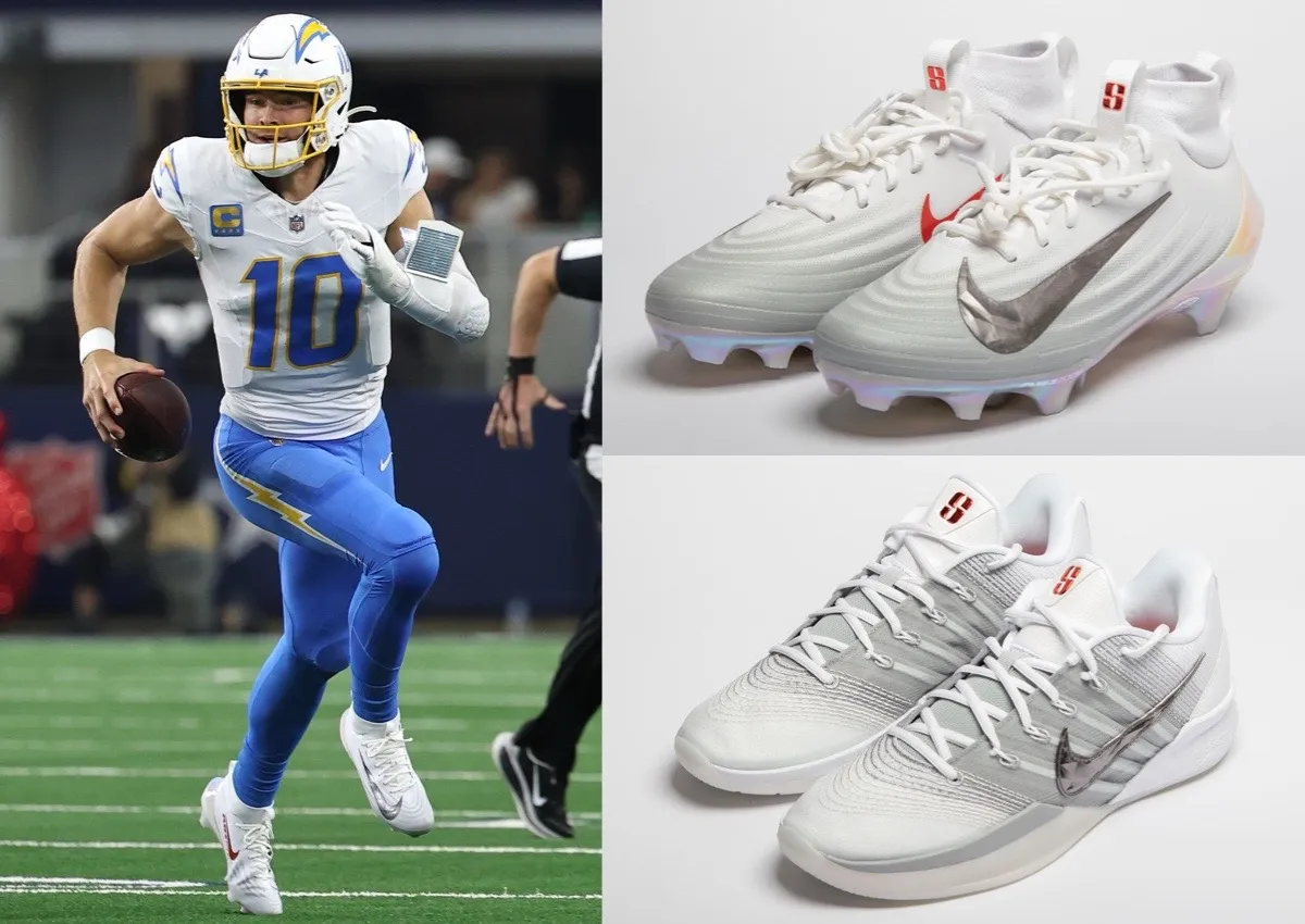 Justin Herbert Debuted ”Me vs. Me” Nike Sabrina 3 Cleats