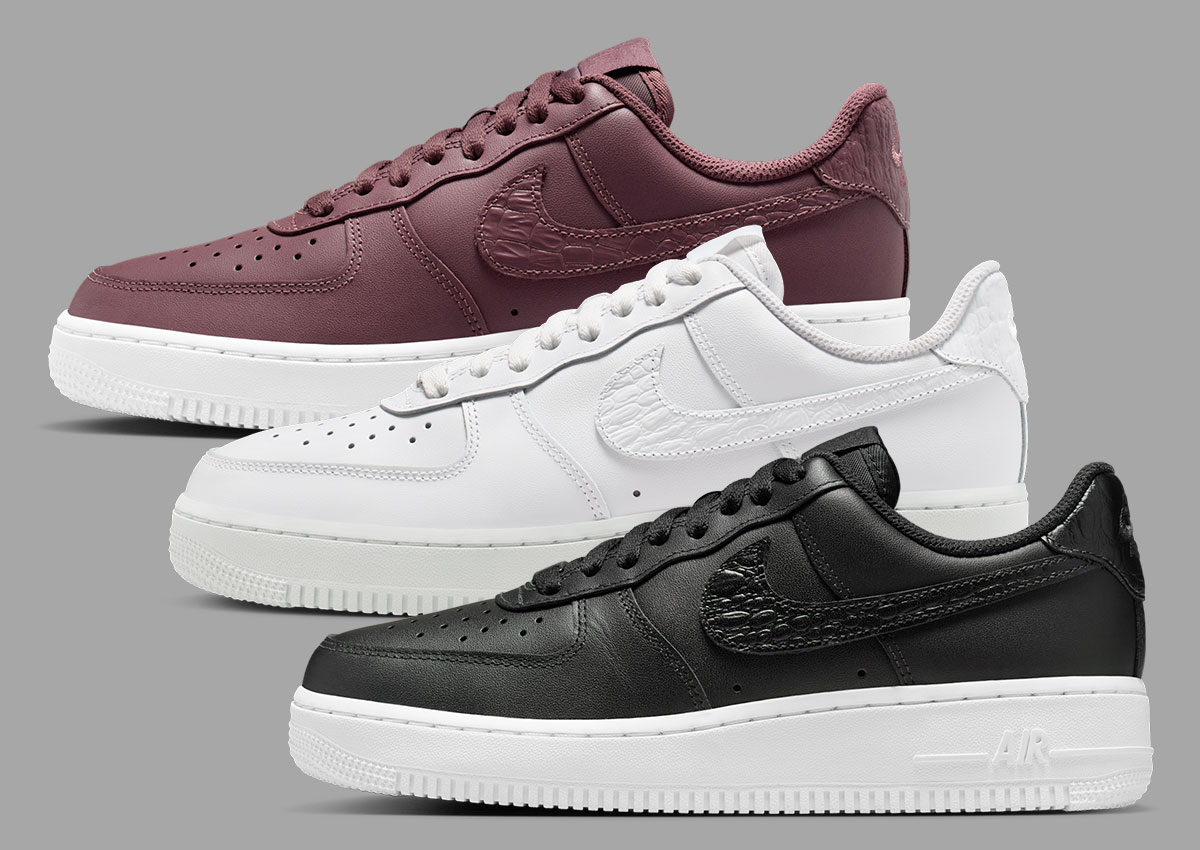 Nike Air Force 1 Low “Pebble Croc Swoosh” Pack Releases Spring 2026