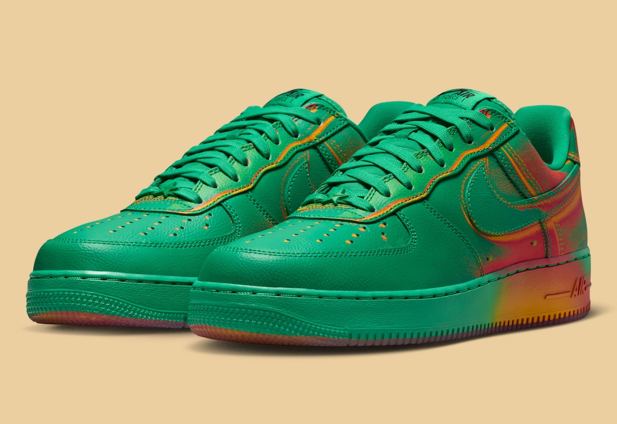 Nike Adds A Hot Gradient Twist To The Air Force 1 Low “Stadium Green”