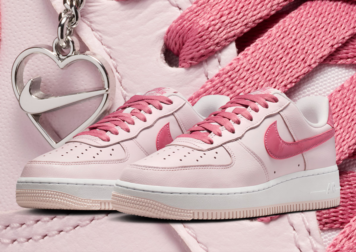 Nike Air Force 1 Low “Valentine’s Day” Includes Heart Shaped Charms